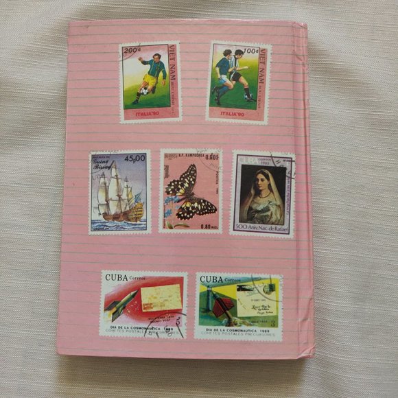 Hardcover Stamp Collecting Album with 14 Black Pages in Pink - Picture 6 of 6